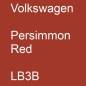 Preview: Volkswagen, Persimmon Red, LB3B.